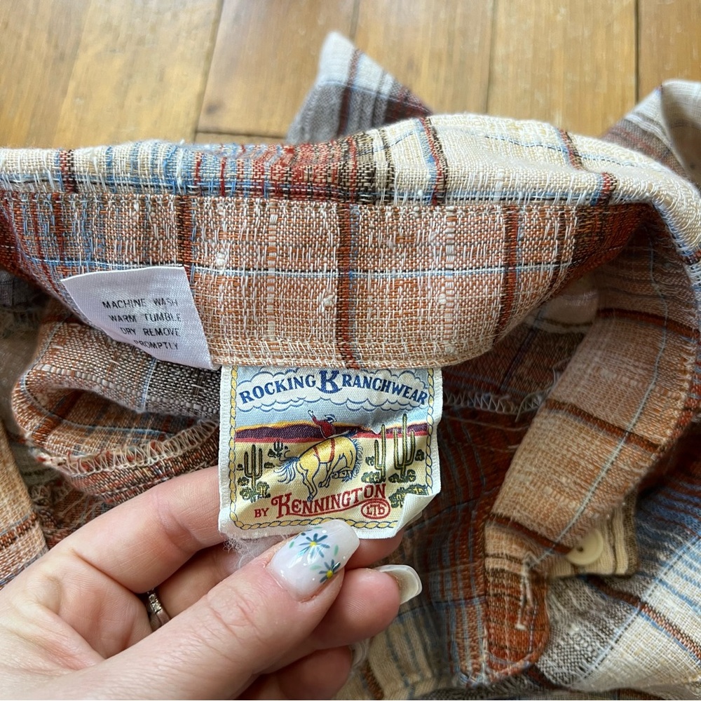 Rocking Ranch Wear flannel size L - Picture 6 of 7